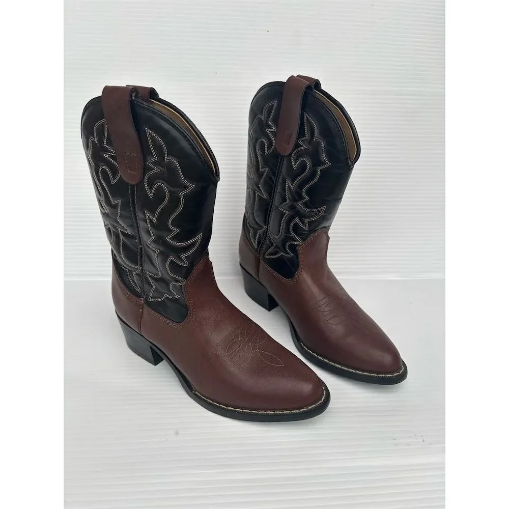 Laredo Express Rider Cowboy Boots Unisex Size 4 Multicolor Western